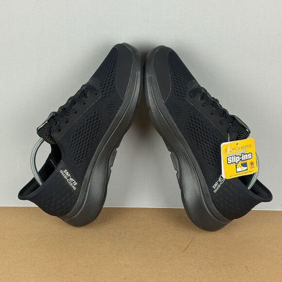 Skechers Slip-Ins Go Walk Arch Fit 2.0 Simplicity Mens 7.5 Black Low Top Lace Up - Picture 6 of 10